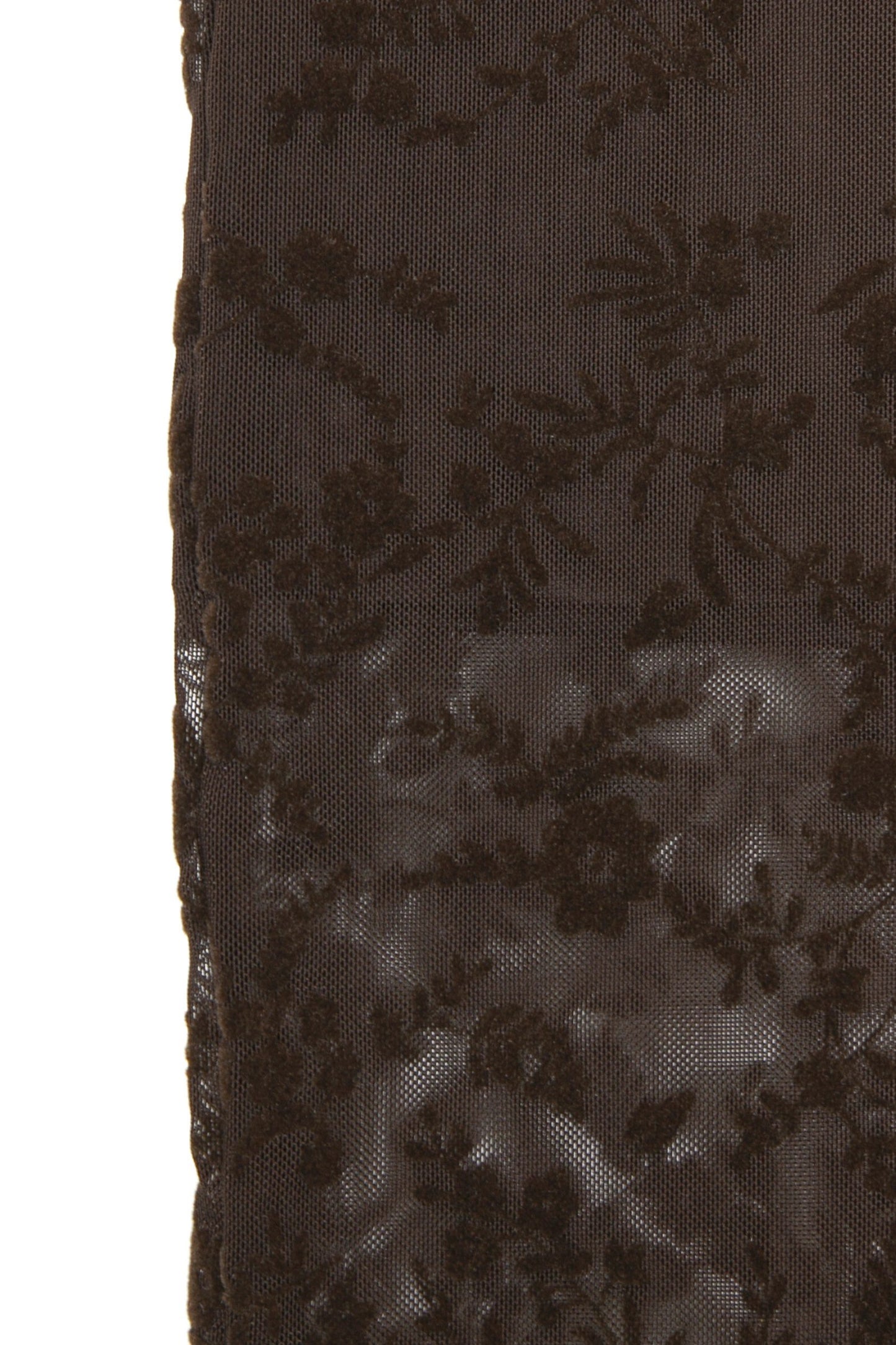 Blumenmuster Transparente Velours-Rock