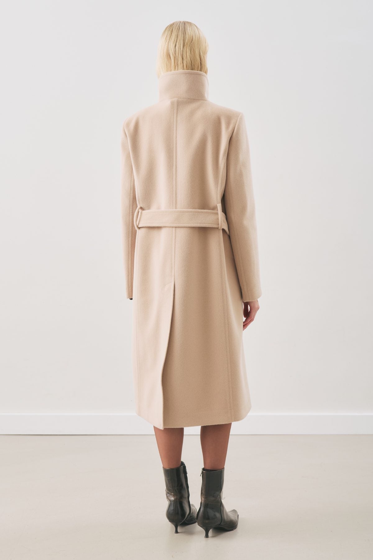 PREMIUM KASCHMIR-TRENCH-COAT, SCHWARZ.
