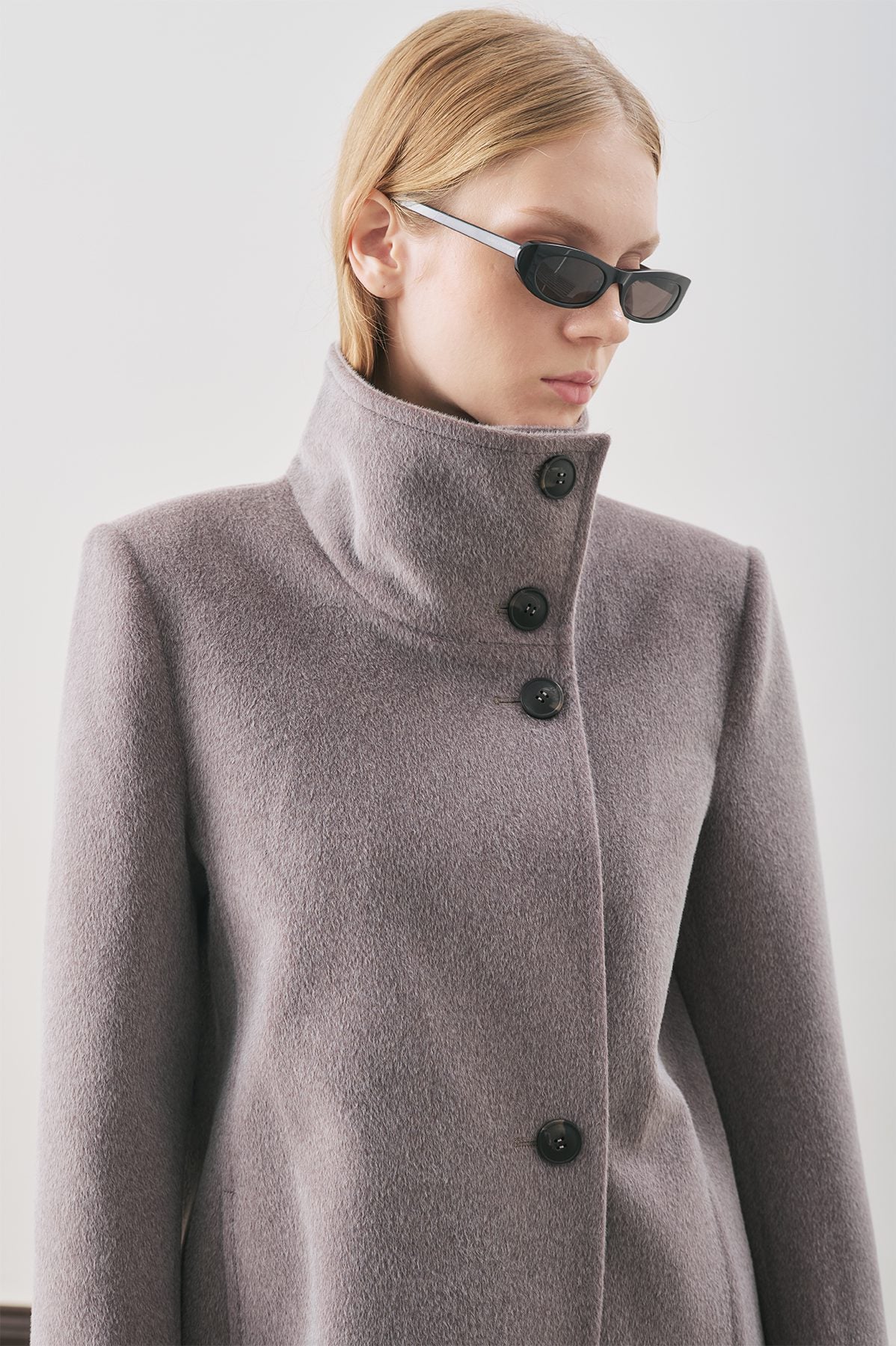 PREMIUM KASCHMIR-TRENCH-COAT, SCHWARZ.
