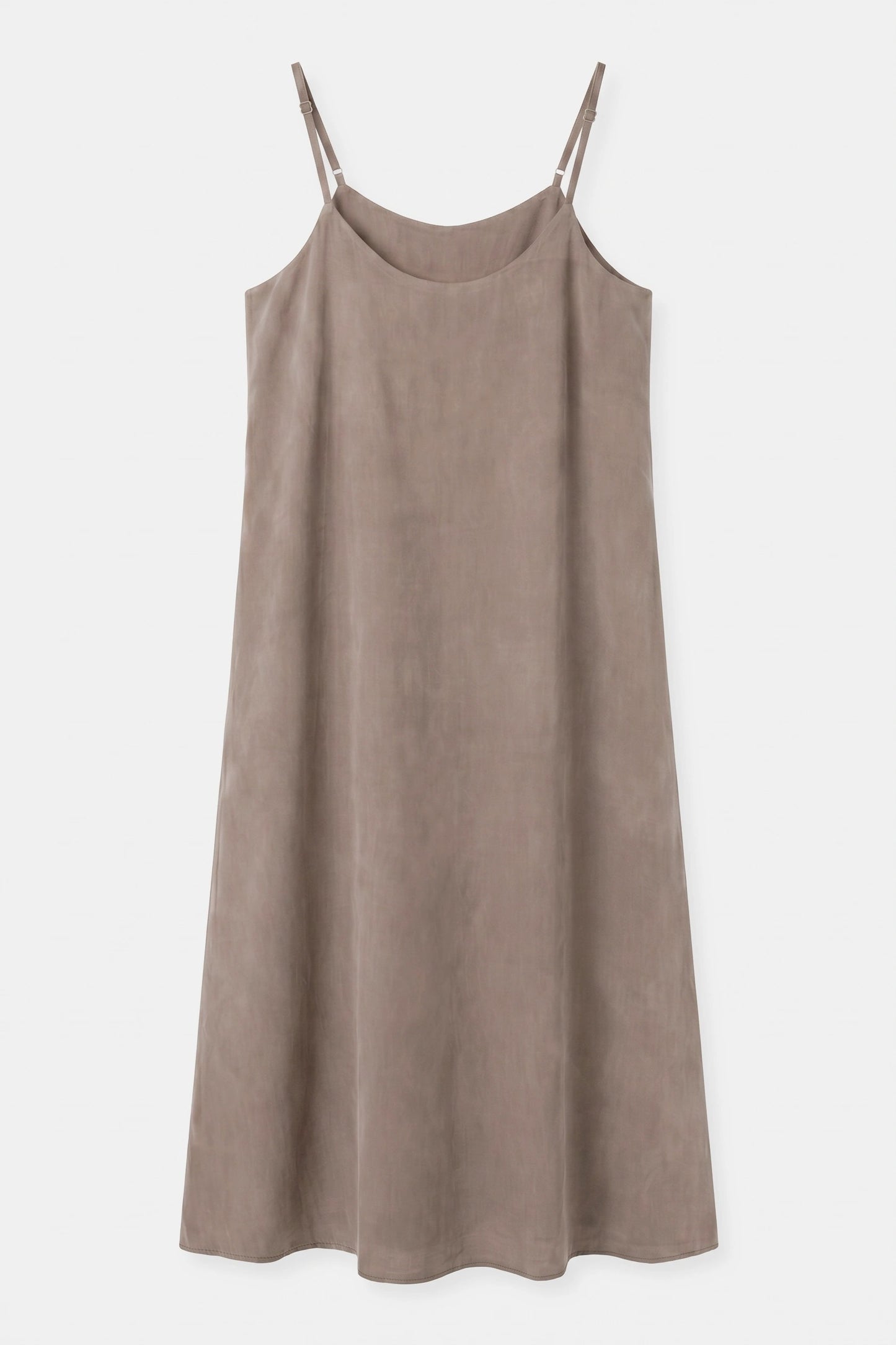 Verstellbares Midi-Kleid mit feinen Trägern