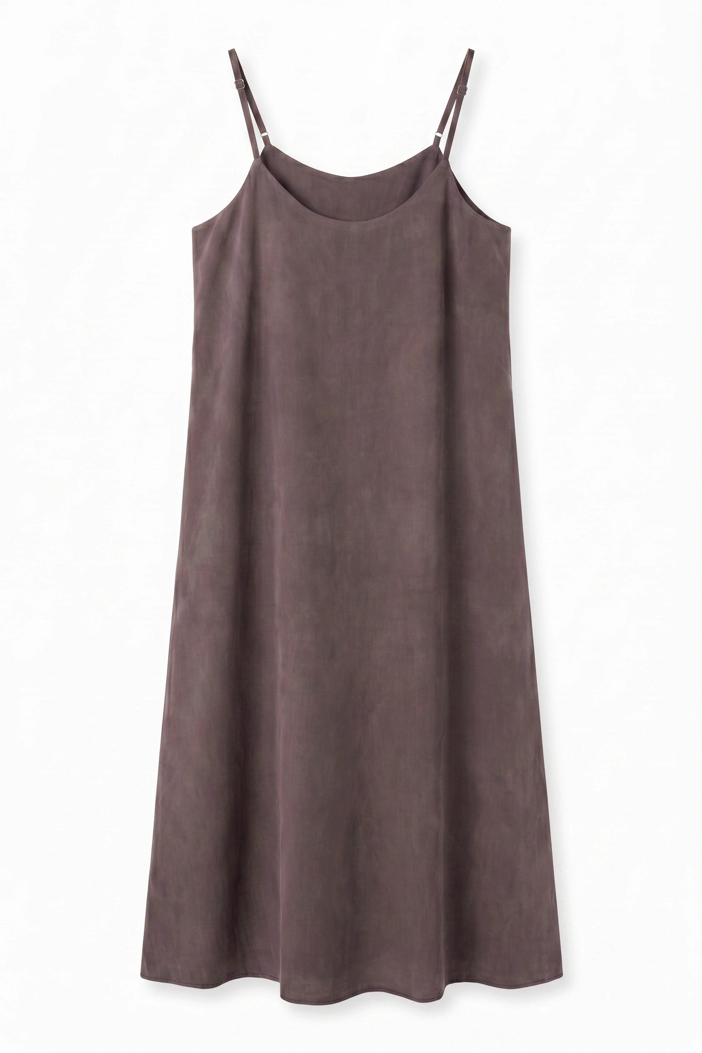 Verstellbares Midi-Kleid mit feinen Trägern