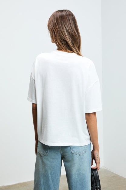 AYUKRA Damen Bedrucktes T-Shirt