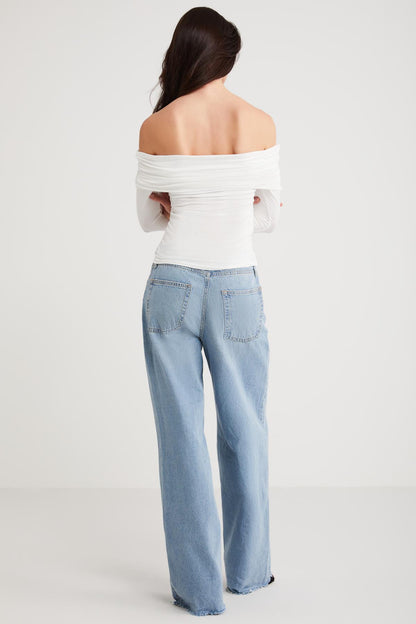 BABEL Damen Bluse mit Rüschen