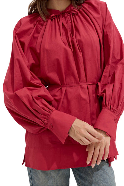 Schwarze Voile-Tunika mit Spitzendetails