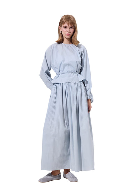 Kurze Bluse mit Bindedetail, schwarz