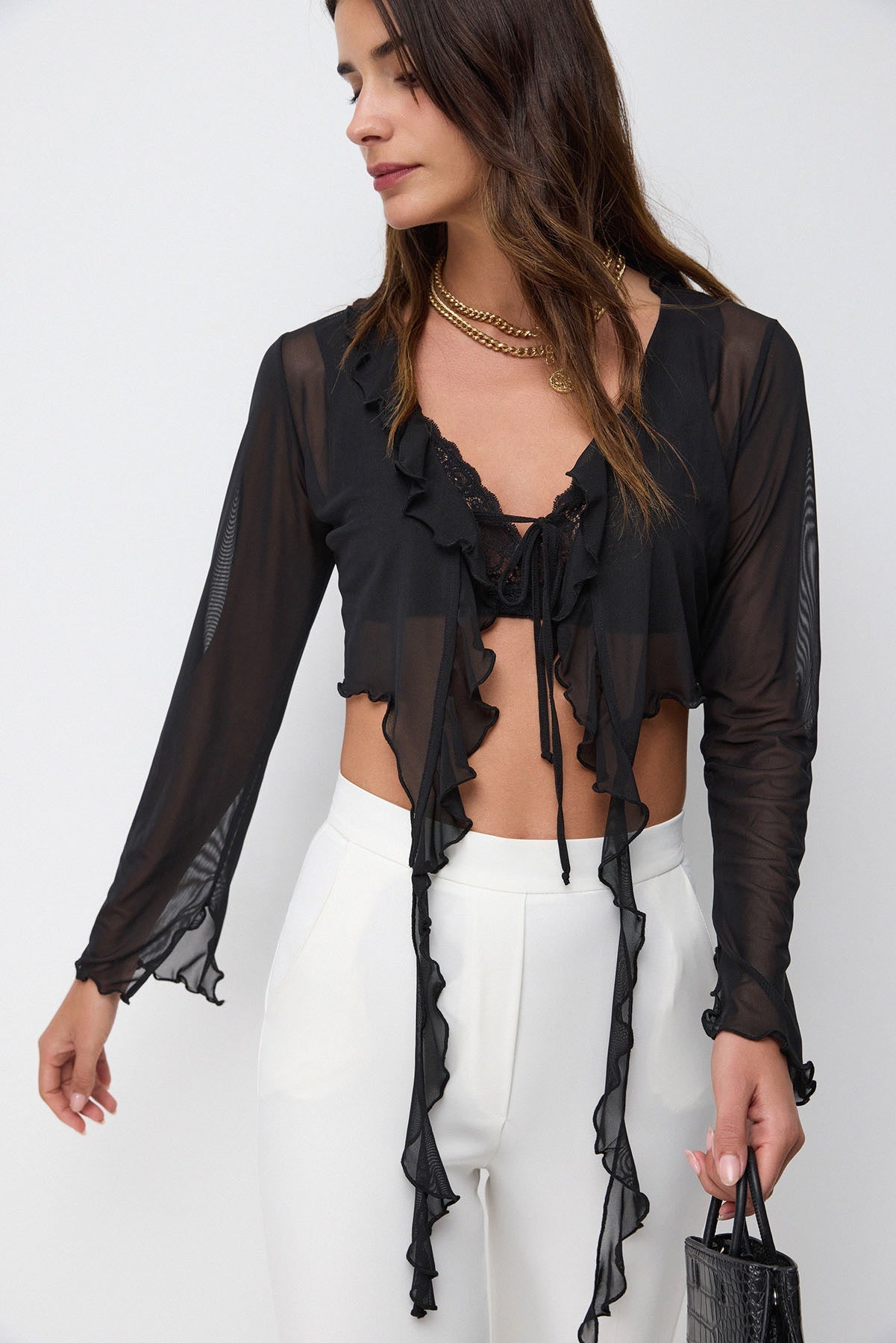 Netzbluse mit Bindedetail