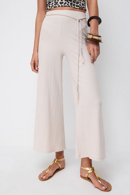 Strickhose mit Bindedetail