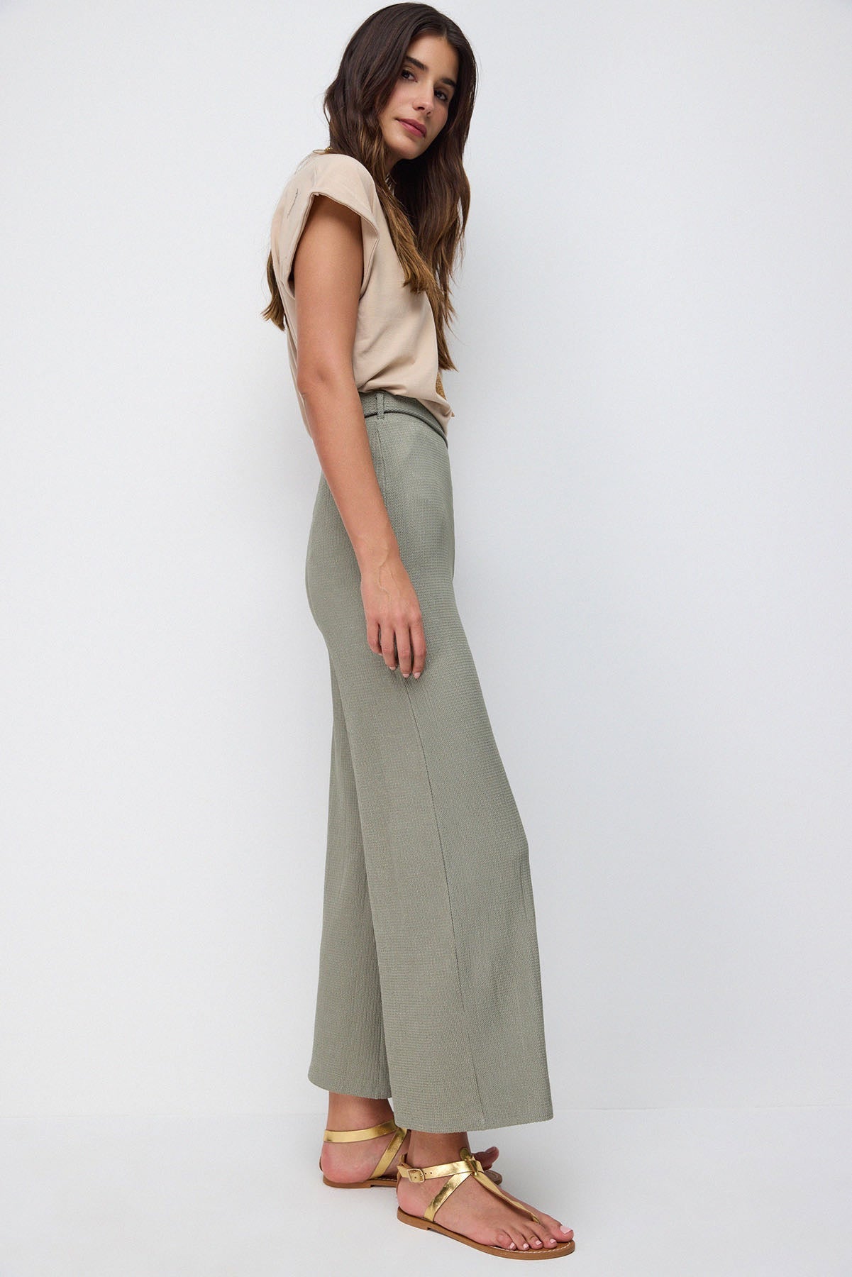 Strickhose mit Bindedetail