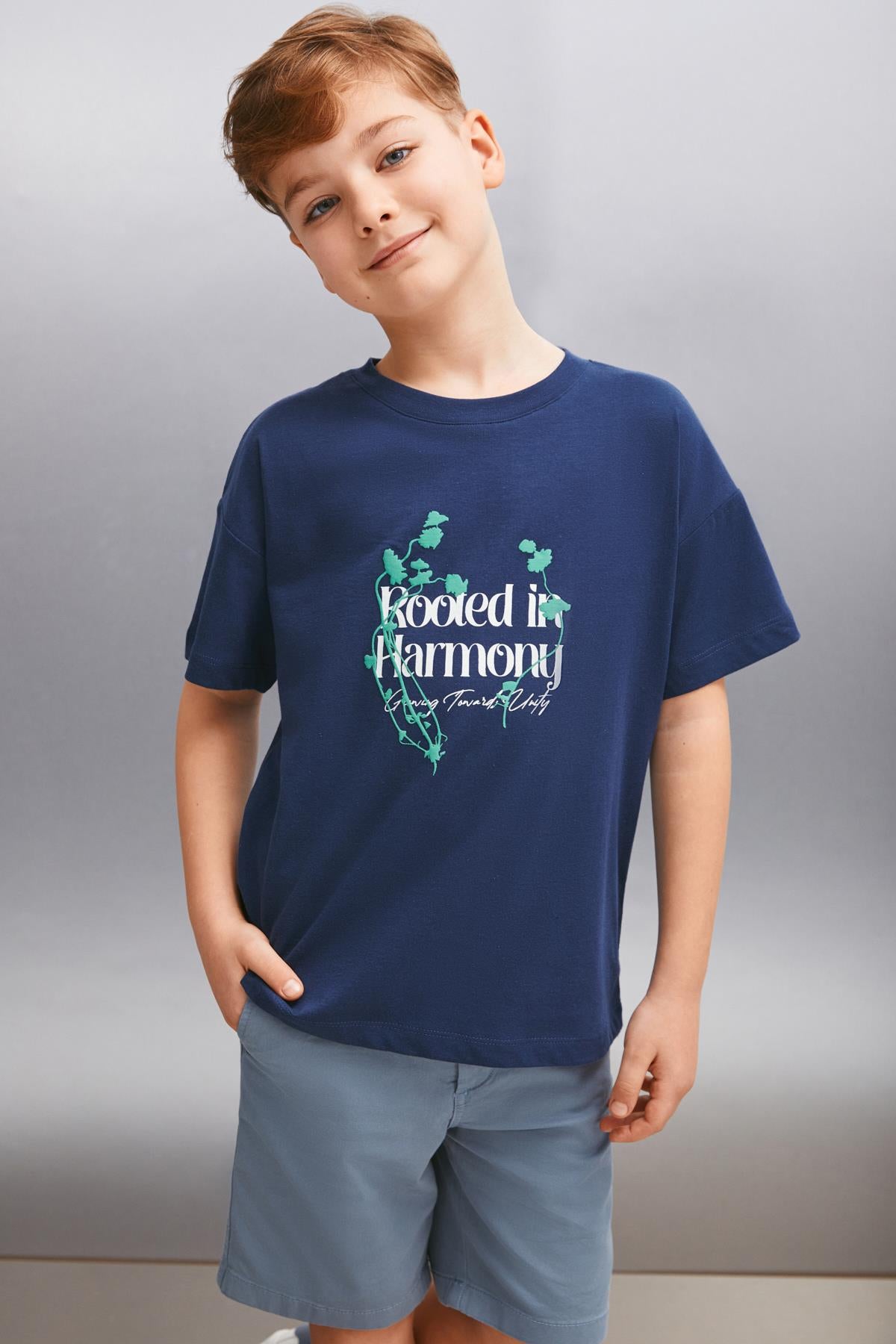 GRIMELANGE BAIRD Herren T-Shirt Marineblau