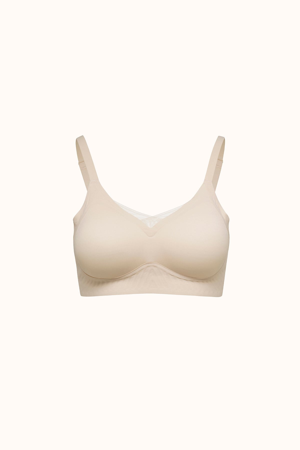 Nahtloser Laser-Cut-BH mit Polstern CC422 Beige