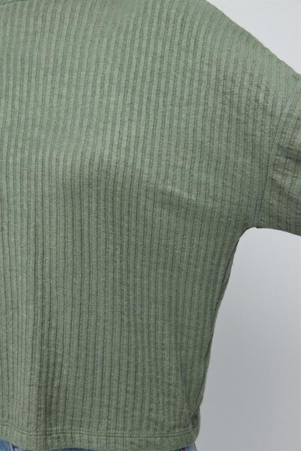 Rollkragenbluse mit langen Ärmeln