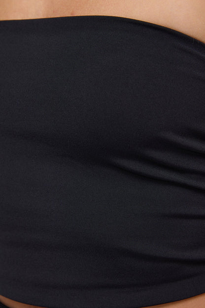 Trägerloses Crop-Bustier