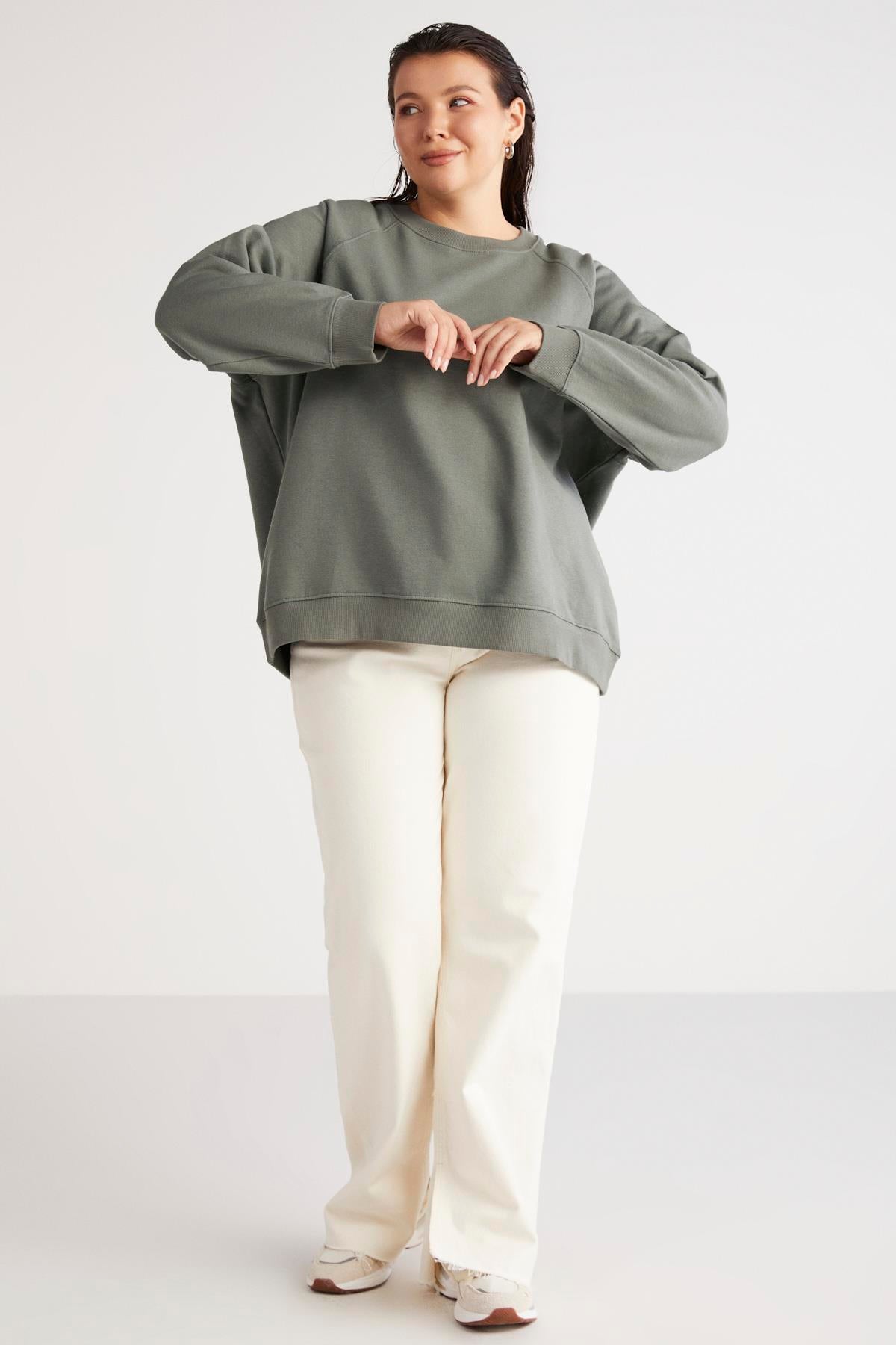 BARBORABB Sweatshirt in Großen Größen