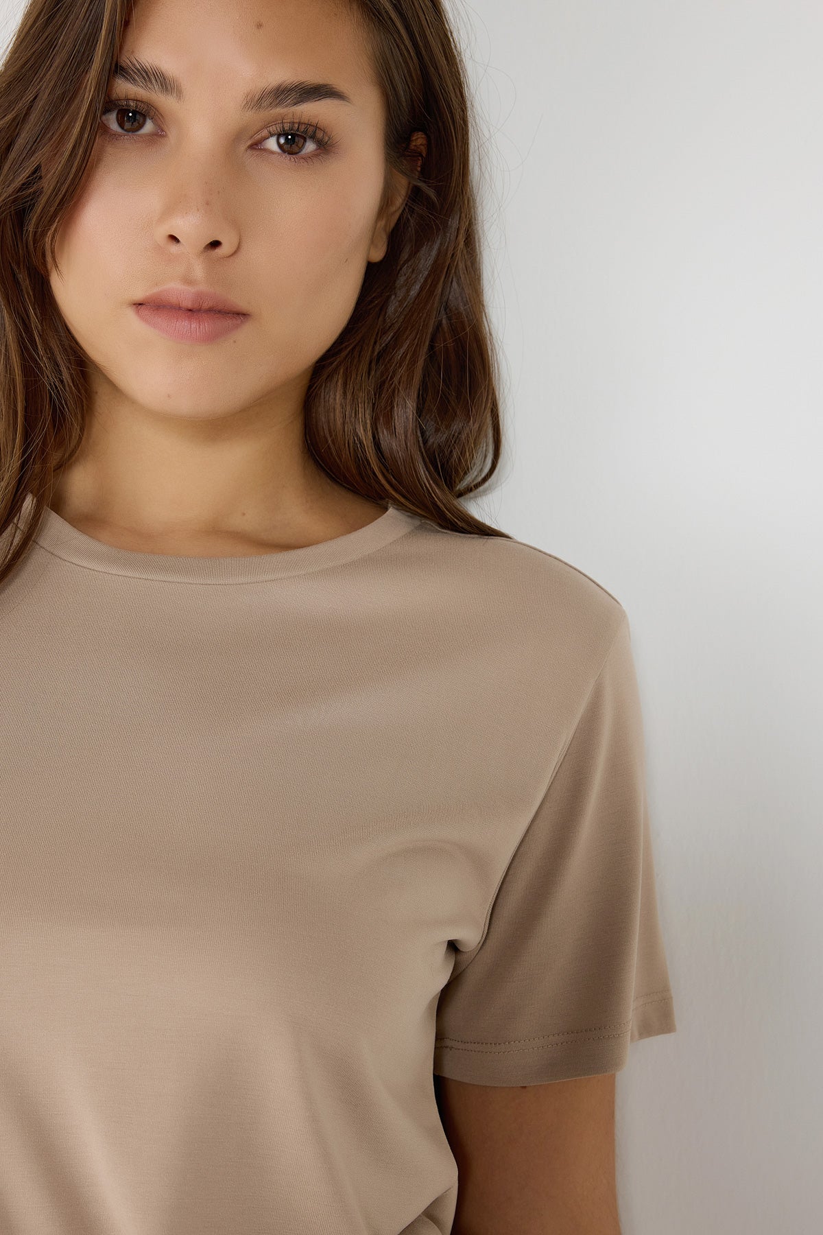 Basic-T-Shirt mit Rundhalsausschnitt