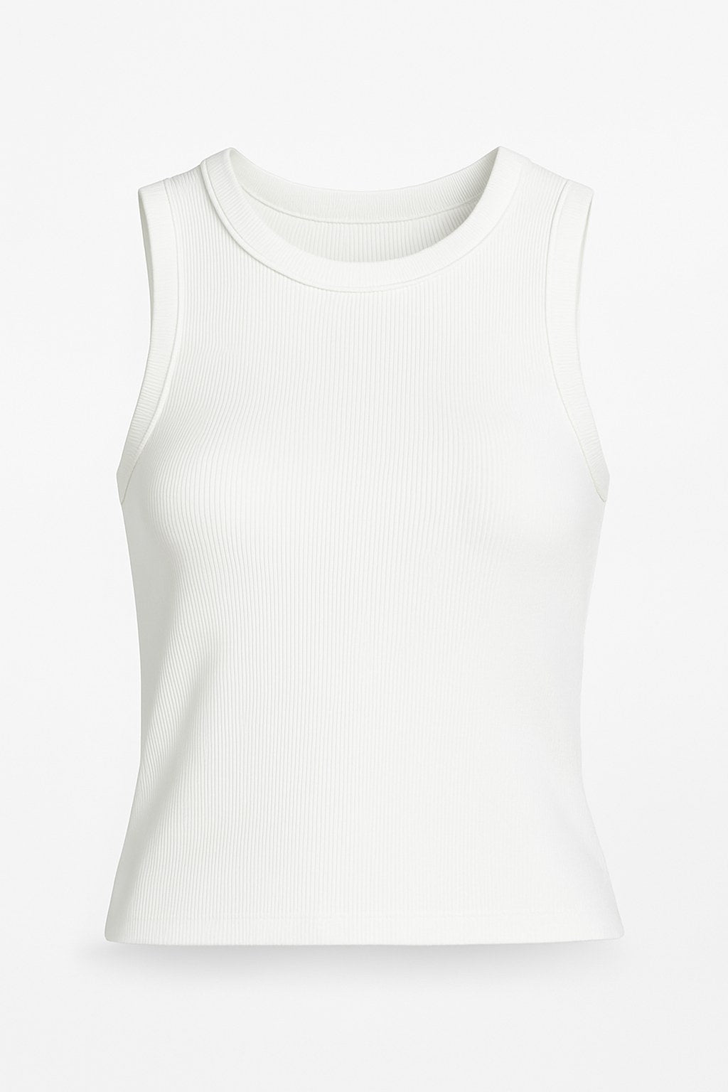 Basic Ärmelloses Rundhals-Top