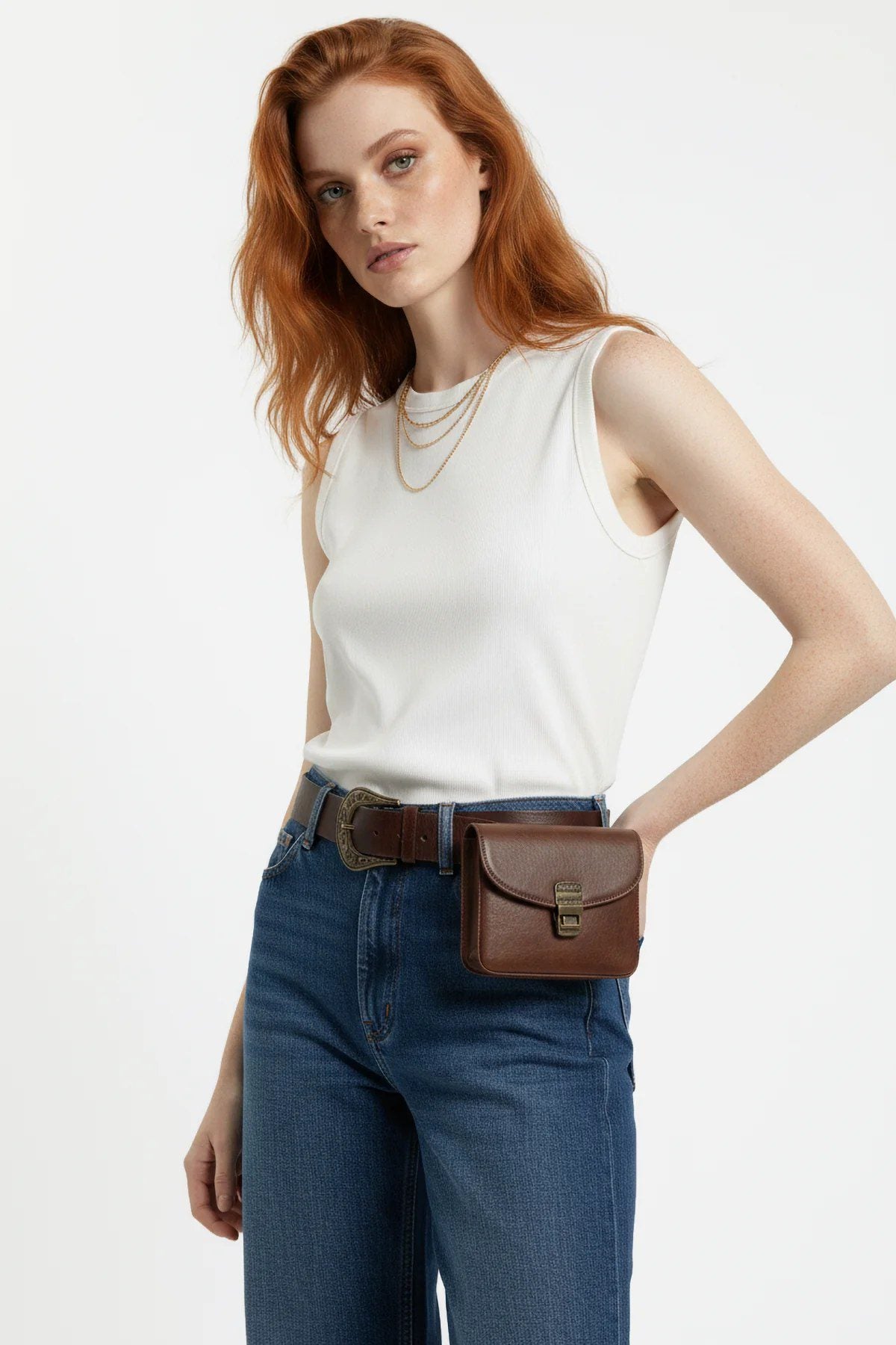 Basic Ärmelloses Rundhals-Top