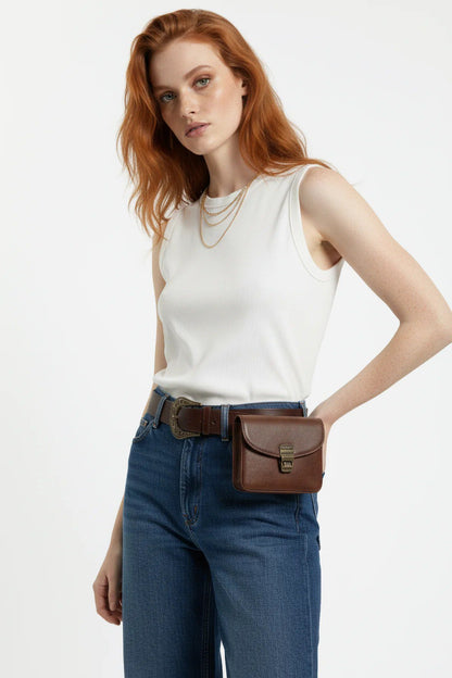 Basic Ärmelloses Rundhals-Top