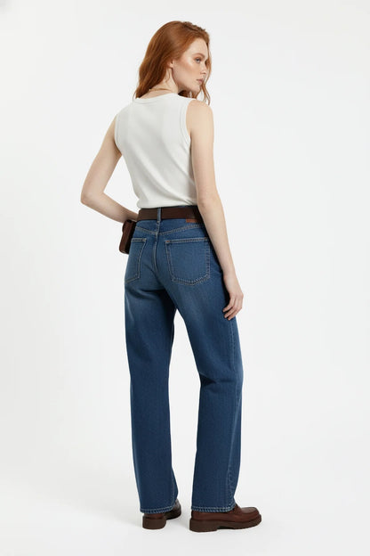 Basic Ärmelloses Rundhals-Top