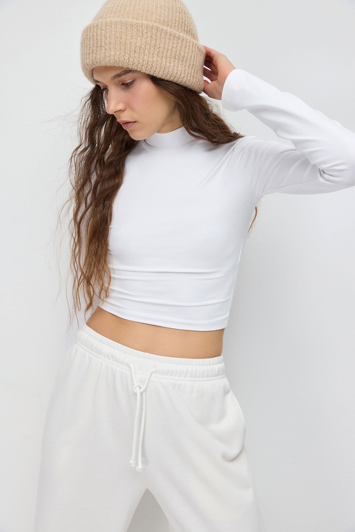 Basic-Bluse mit langen Ärmeln