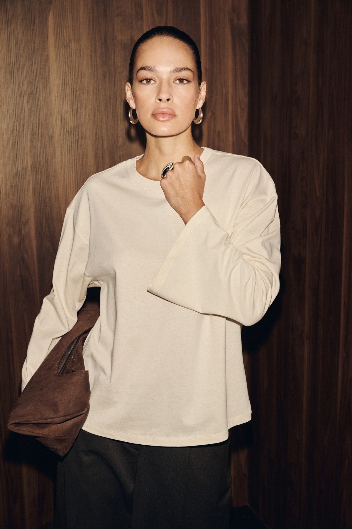 BASIL FLARE Bio-Baumwoll Bluse