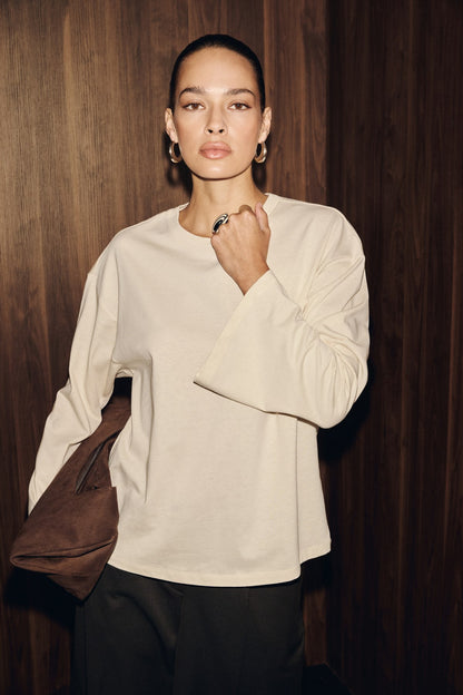 BASIL FLARE Bio-Baumwoll Bluse