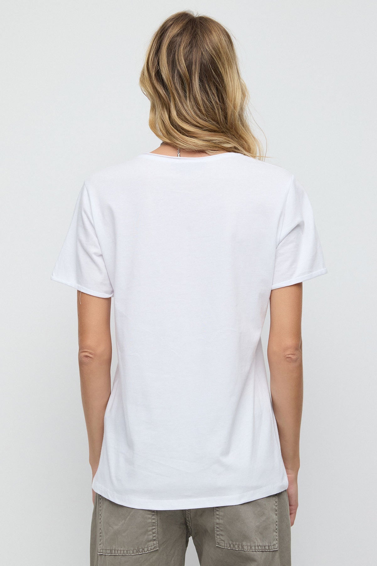 Bedrucktes Basic-T-Shirt