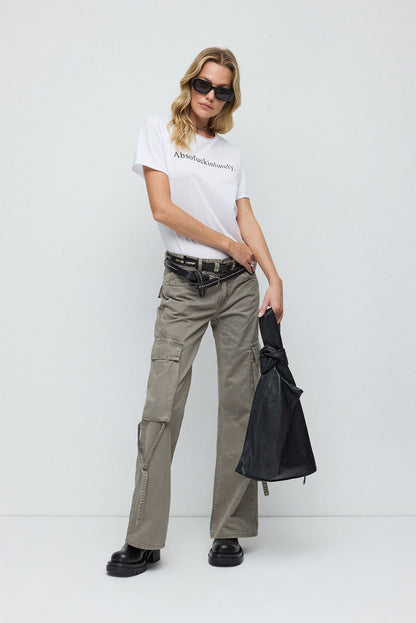 Bedrucktes Basic-T-Shirt