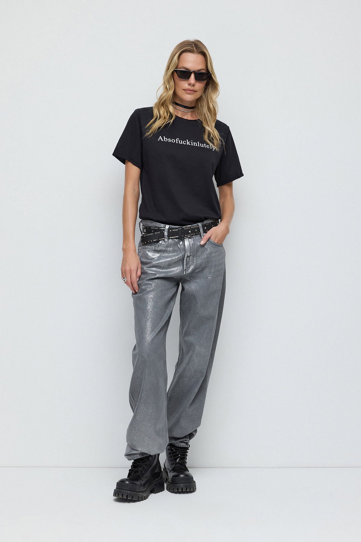 Bedrucktes Basic-T-Shirt