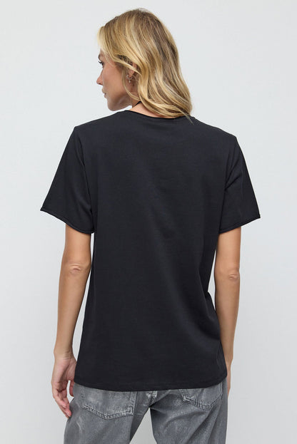 Bedrucktes Basic-T-Shirt