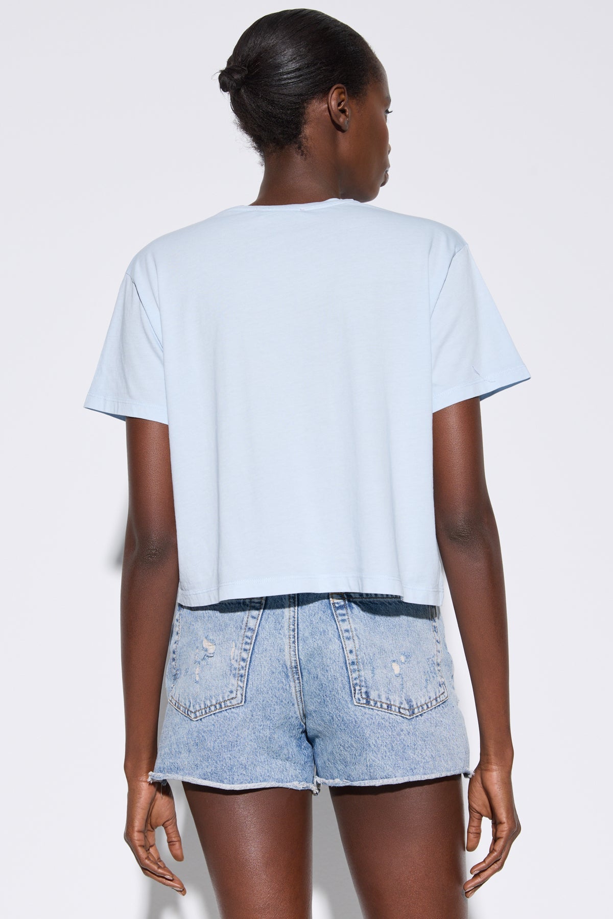 Bedrucktes Crop-T-Shirt