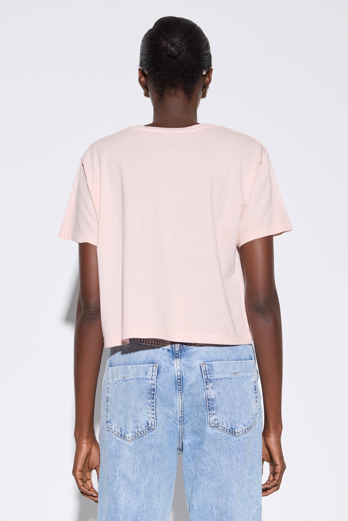 Bedrucktes Crop-T-Shirt