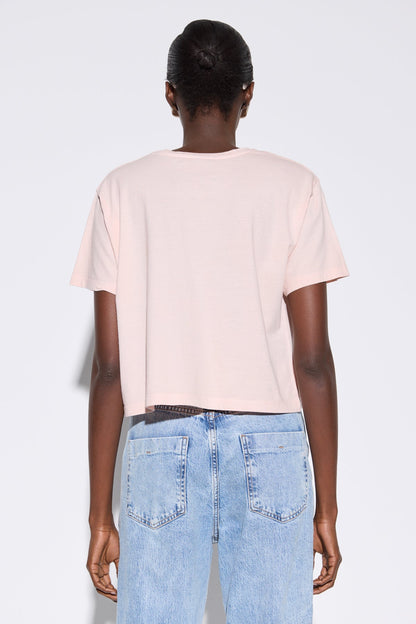 Bedrucktes Crop-T-Shirt