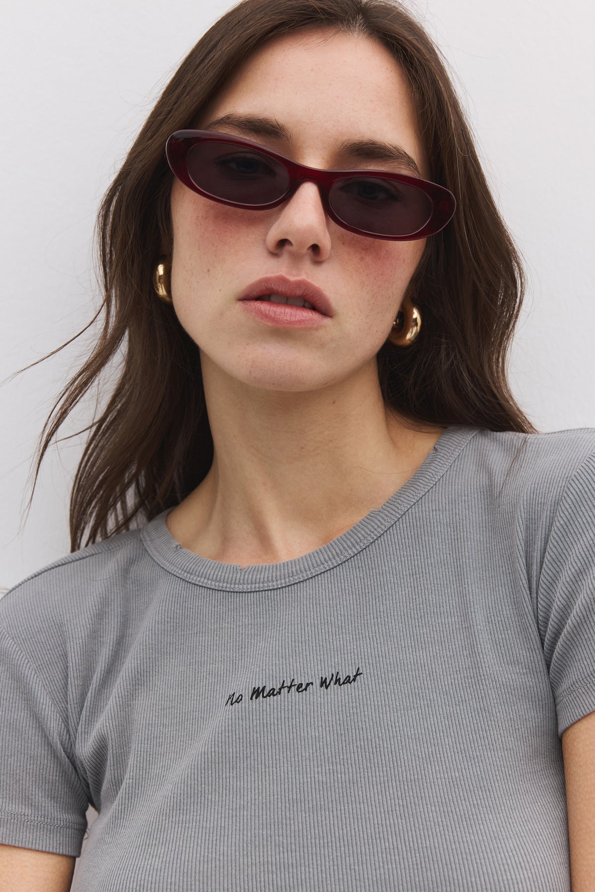 Bedrucktes Crop-T-Shirt