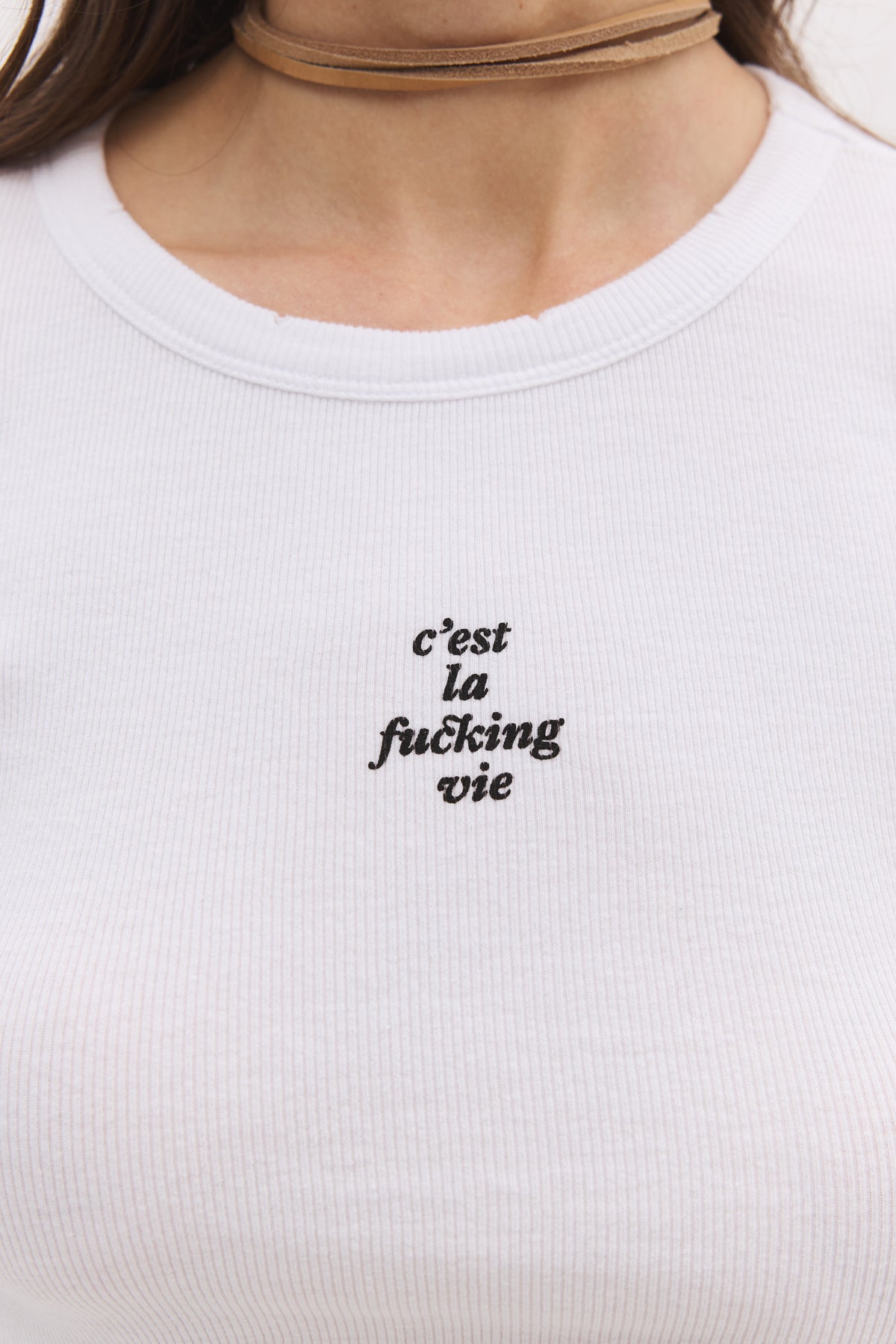 Bedrucktes Crop-T-Shirt