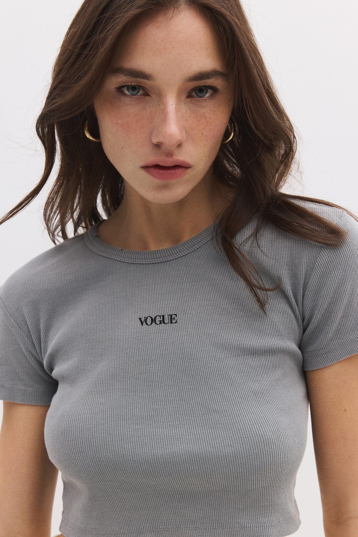 Bedrucktes Crop-T-Shirt