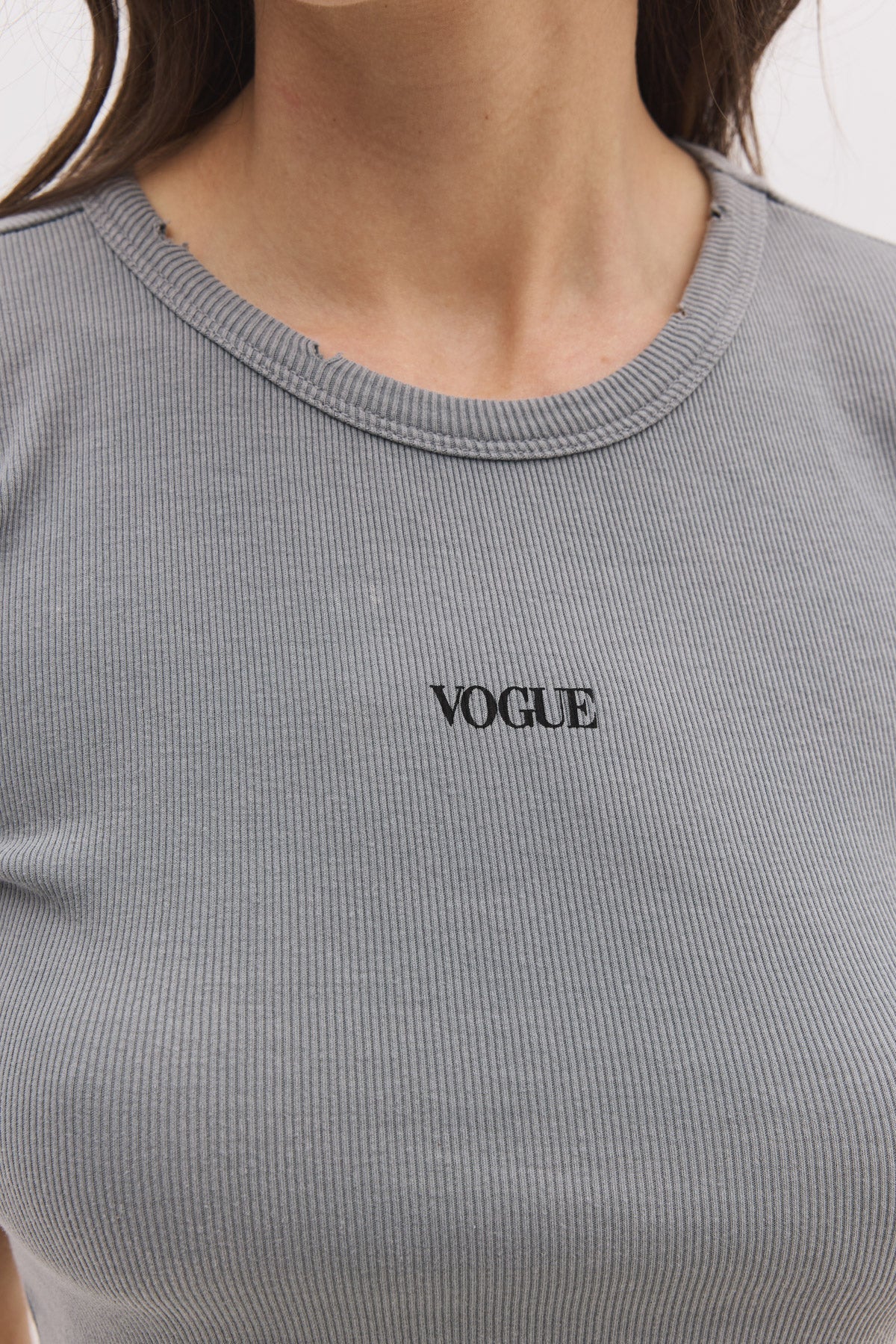 Bedrucktes Crop-T-Shirt