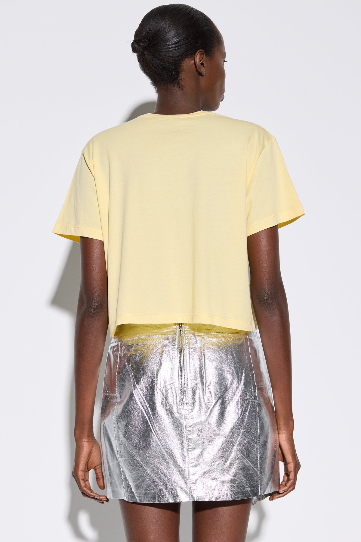 Bedrucktes Crop-T-Shirt