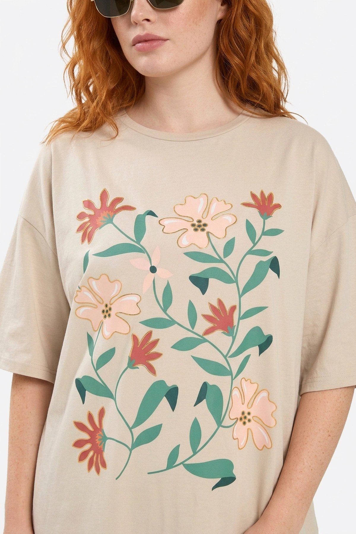 Bedrucktes Oversized T-Shirt