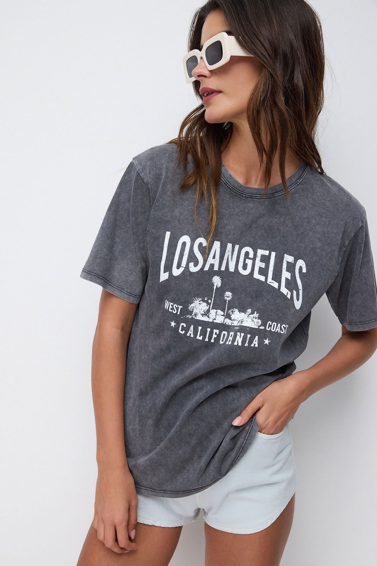 Bedrucktes Oversize-T-Shirt