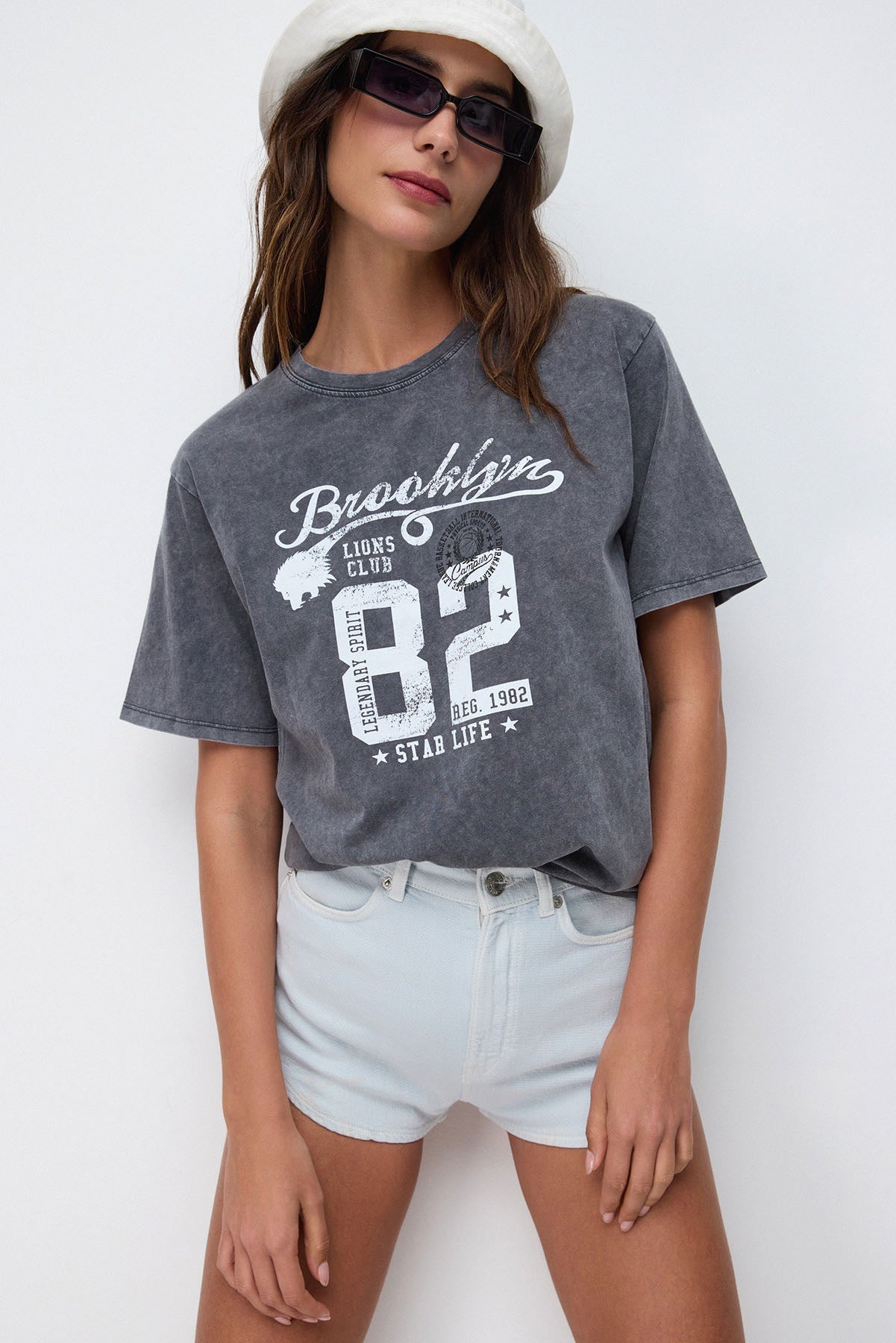 Bedrucktes Oversize-T-Shirt