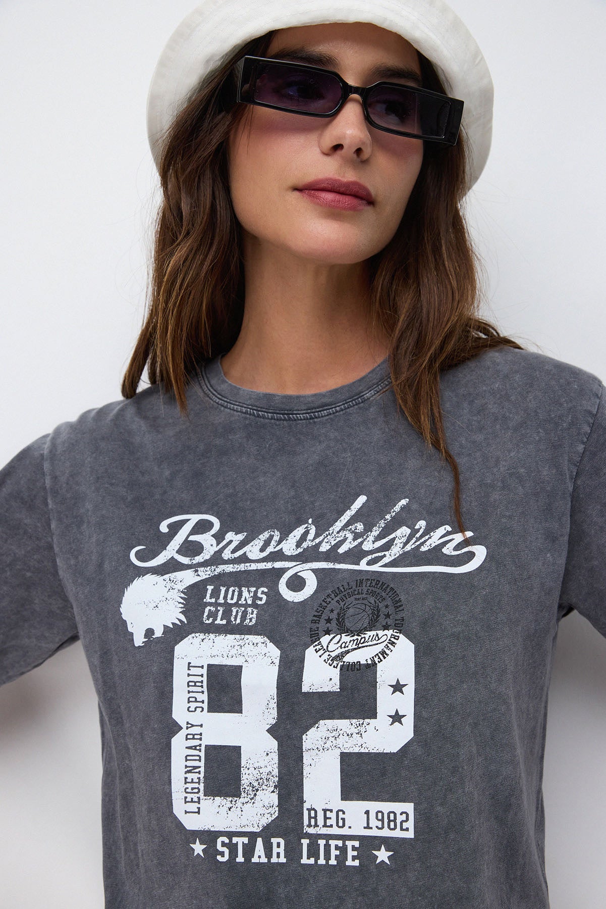 Bedrucktes Oversize-T-Shirt