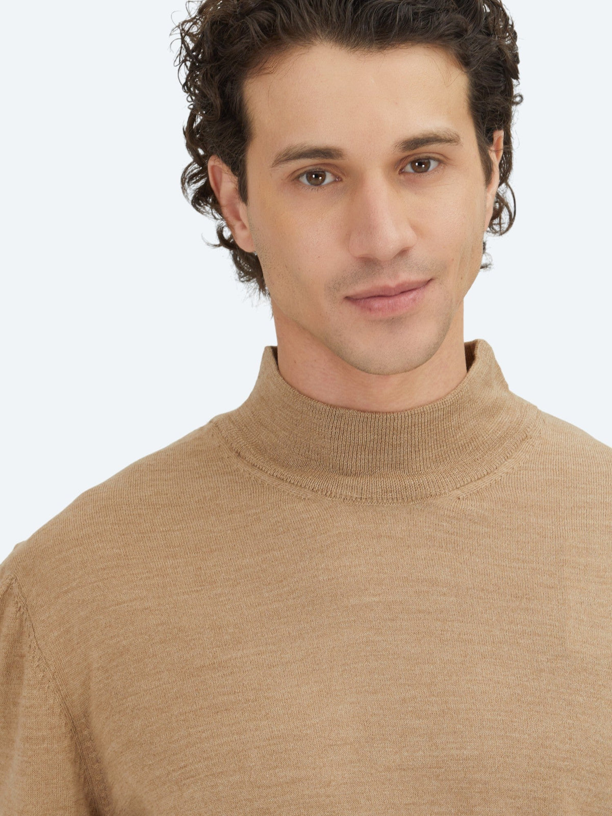 Beige Strickpullover