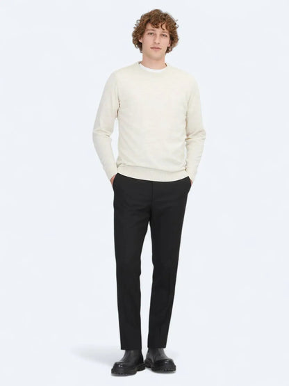 Beige Strickpullover