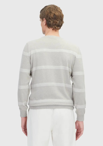 Beiges Strick-Sweatshirt