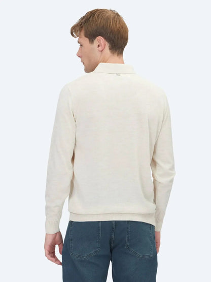 Beiger Strickpullover