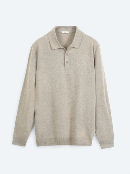 Beige Strickpullover
