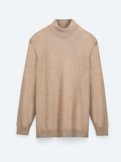 Beige Strickpullover