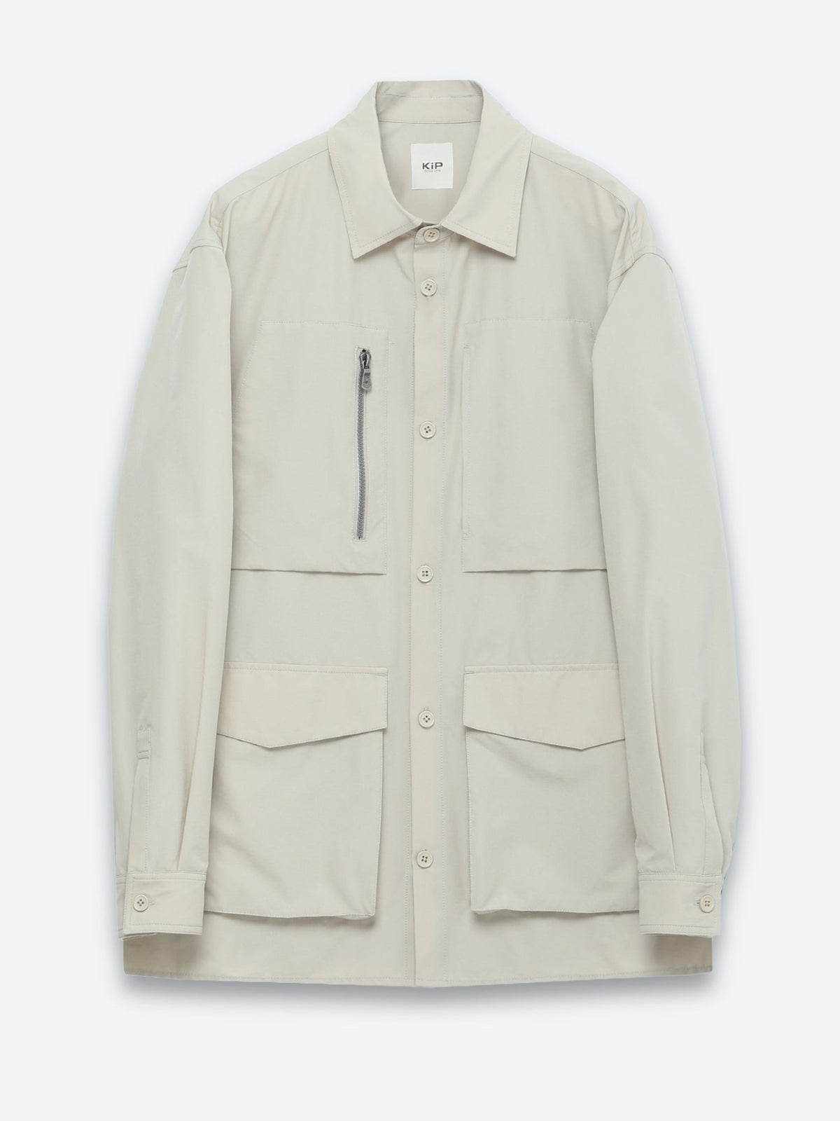 Beige Schlichte Leichte Jacke Regular Fit
