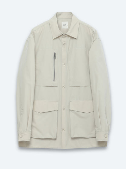 Beige Schlichte Leichte Jacke Regular Fit