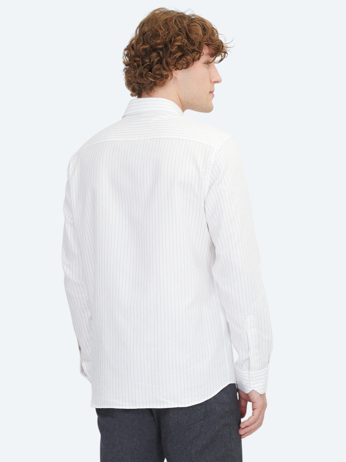 KİP Beige Regular Fit Weben Klassisch 100% Baumwollhemd